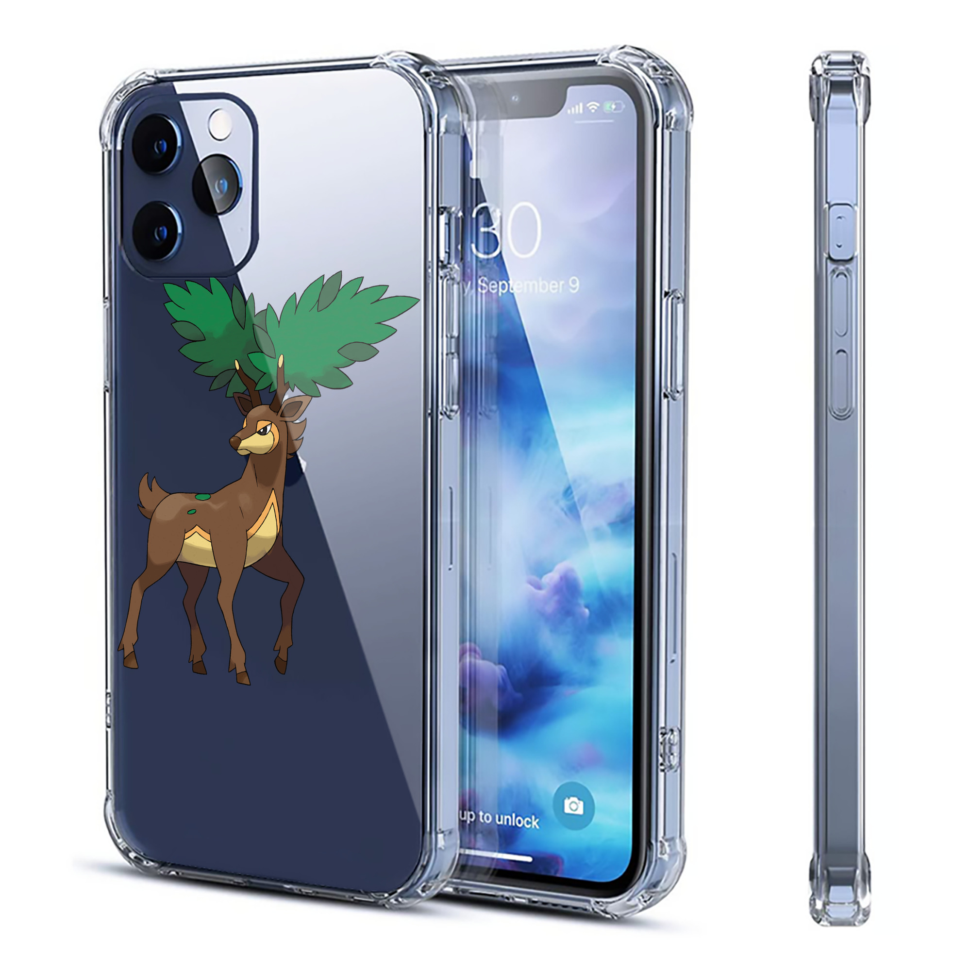 （画像用） ポケットモンスター Pokémon 【iPhone 12シリーズ対応】透明スマホケース（クリアソフトケース）
